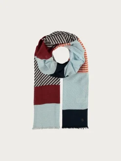 Baumwollschal mit Colour Blocking Design