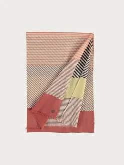 Baumwollschal mit Colour Blocking Design