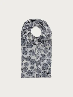 Baumwollschal mit Muschel-Design