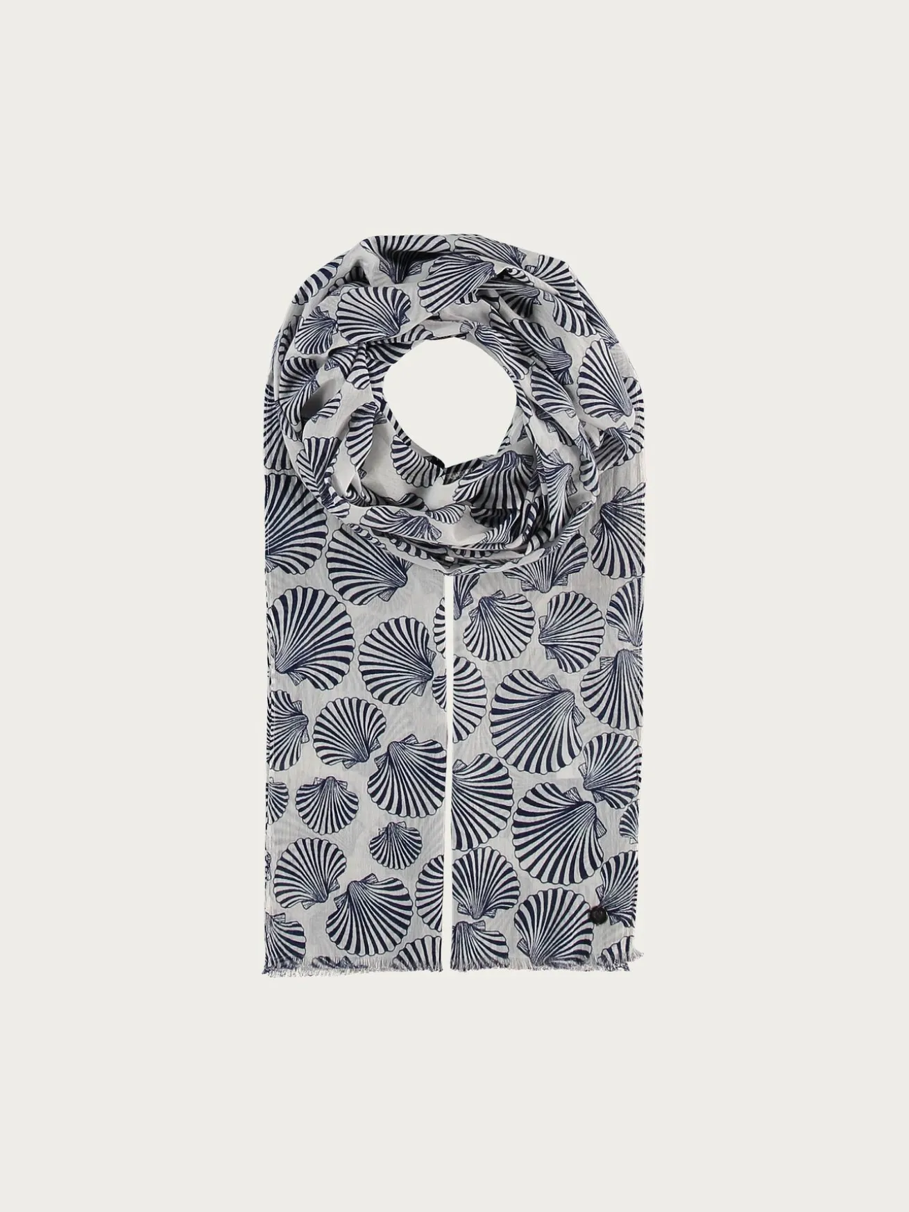 Baumwollschal mit Muschel-Design