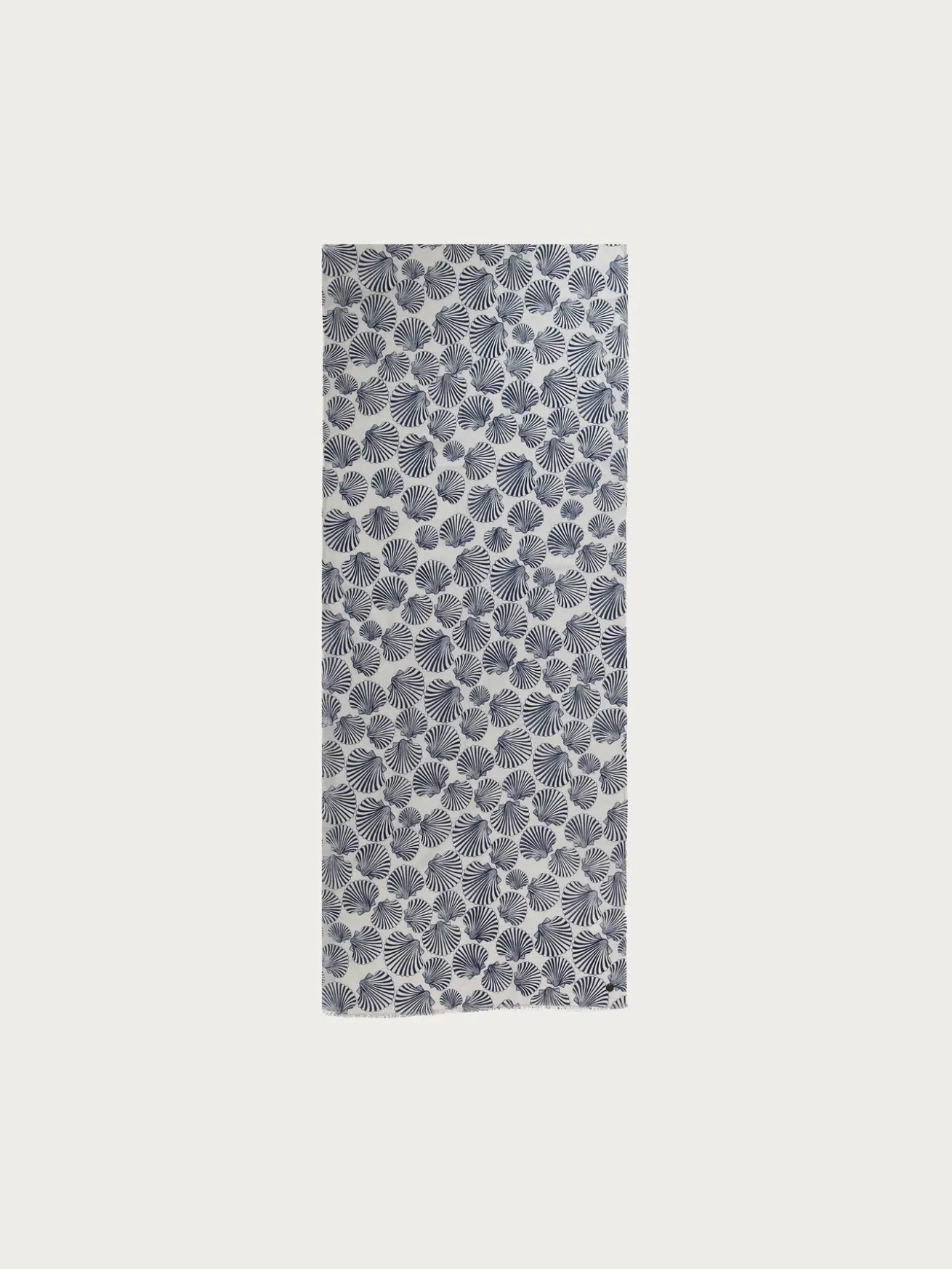 Baumwollschal mit Muschel-Design