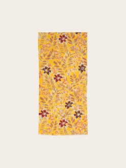 Baumwollschal mit tropischem Blumen-Print