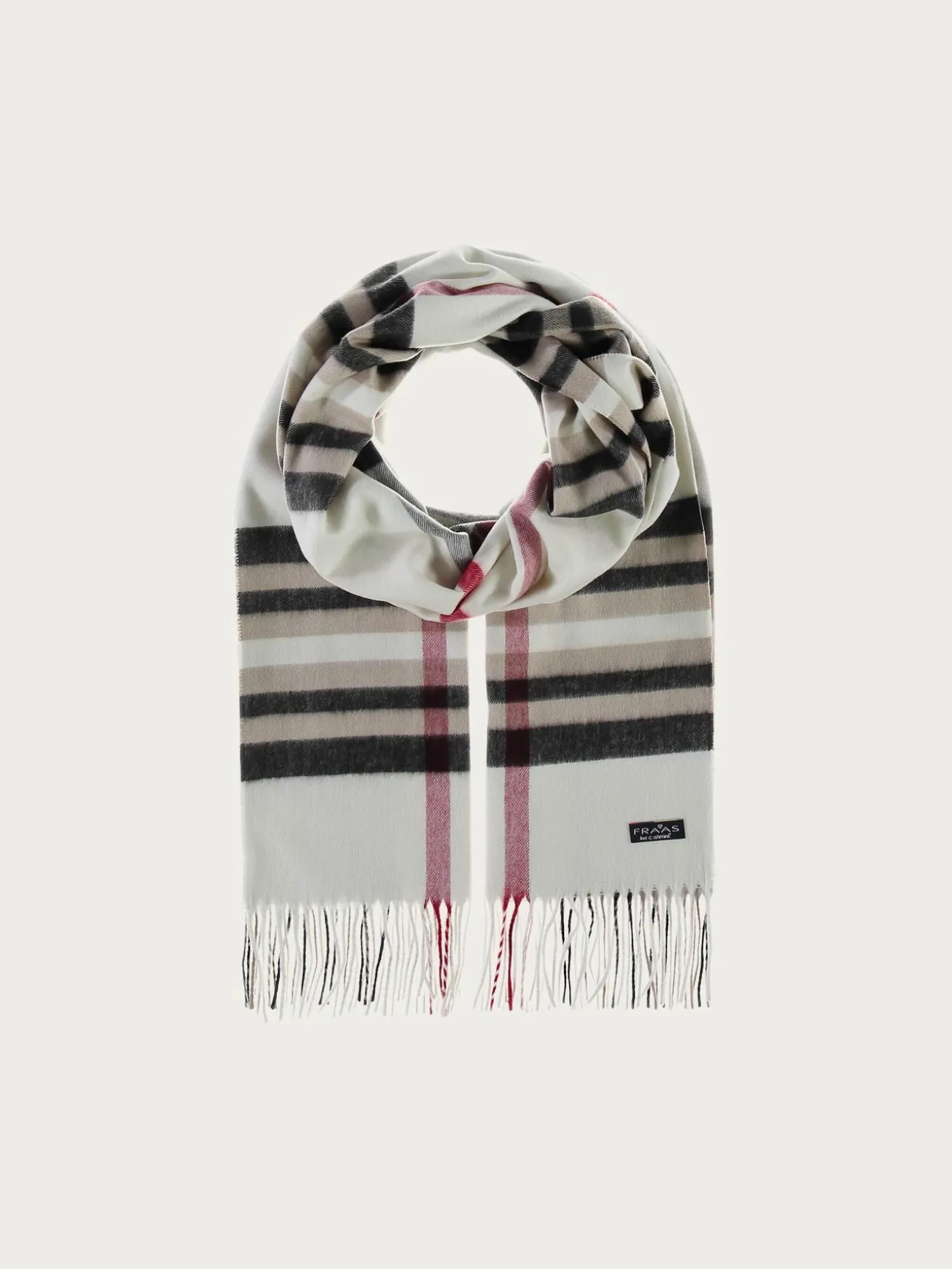 Breiter Cashmink-Schal mit FRAAS Plaid Karo - Made in Germany