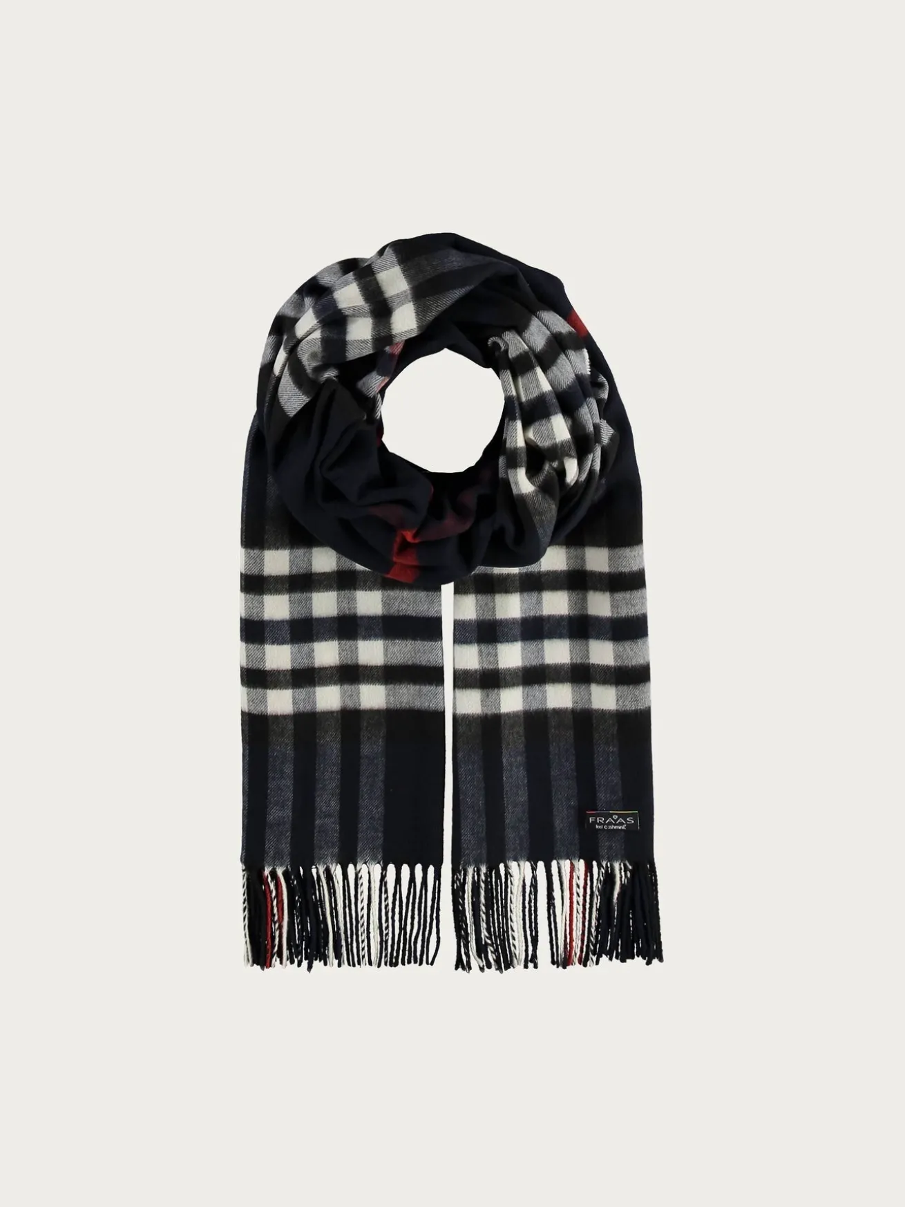 Breiter Cashmink-Schal mit FRAAS Plaid Karo - Made in Germany