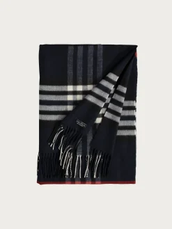 Breiter Cashmink-Schal mit FRAAS Plaid Karo - Made in Germany