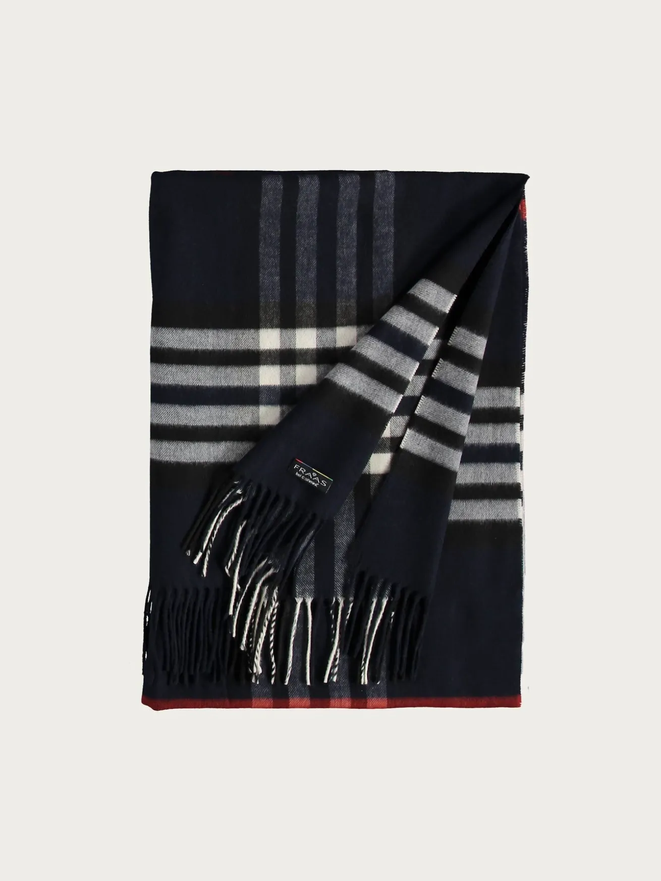 Breiter Cashmink-Schal mit FRAAS Plaid Karo - Made in Germany