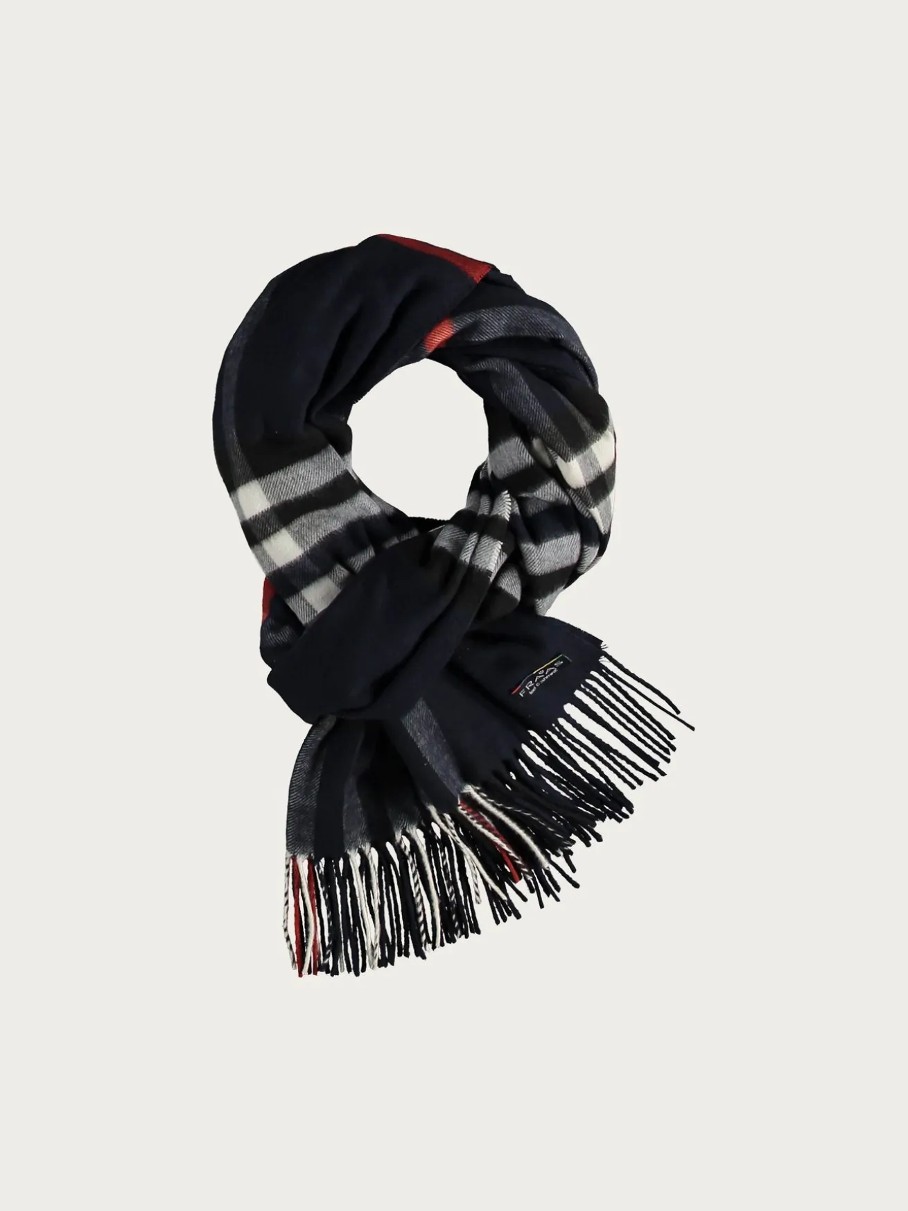 Breiter Cashmink-Schal mit FRAAS Plaid Karo - Made in Germany