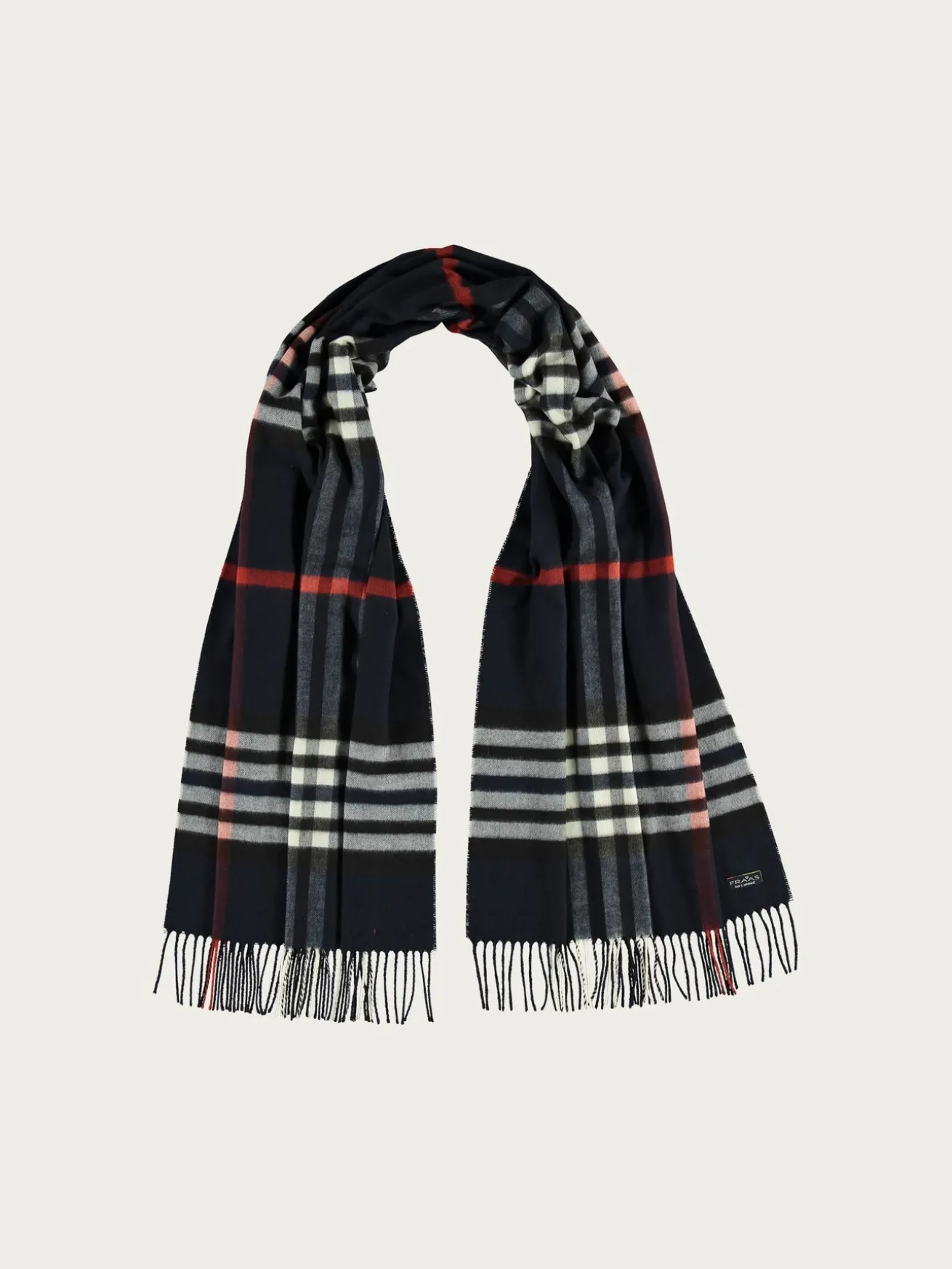 Breiter Cashmink-Schal mit FRAAS Plaid Karo - Made in Germany