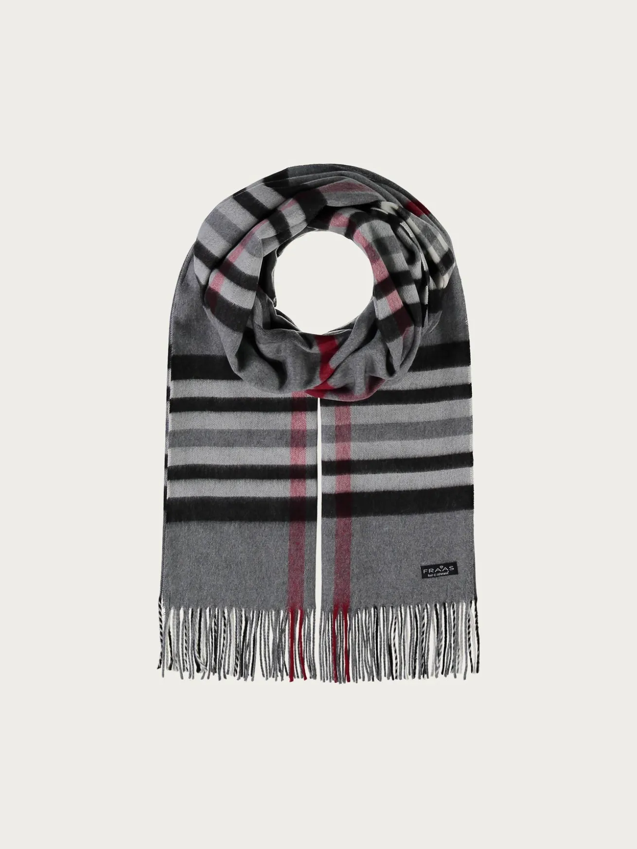 Breiter Cashmink-Schal mit FRAAS Plaid Karo - Made in Germany