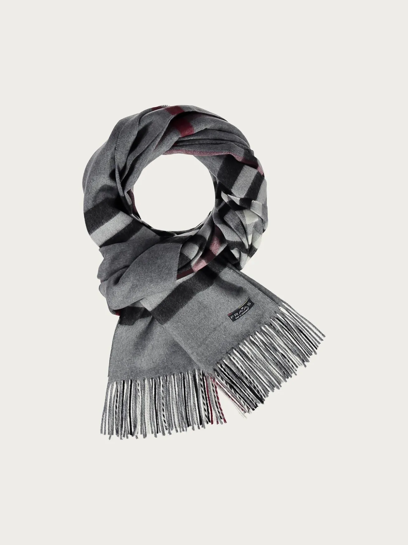 Breiter Cashmink-Schal mit FRAAS Plaid Karo - Made in Germany