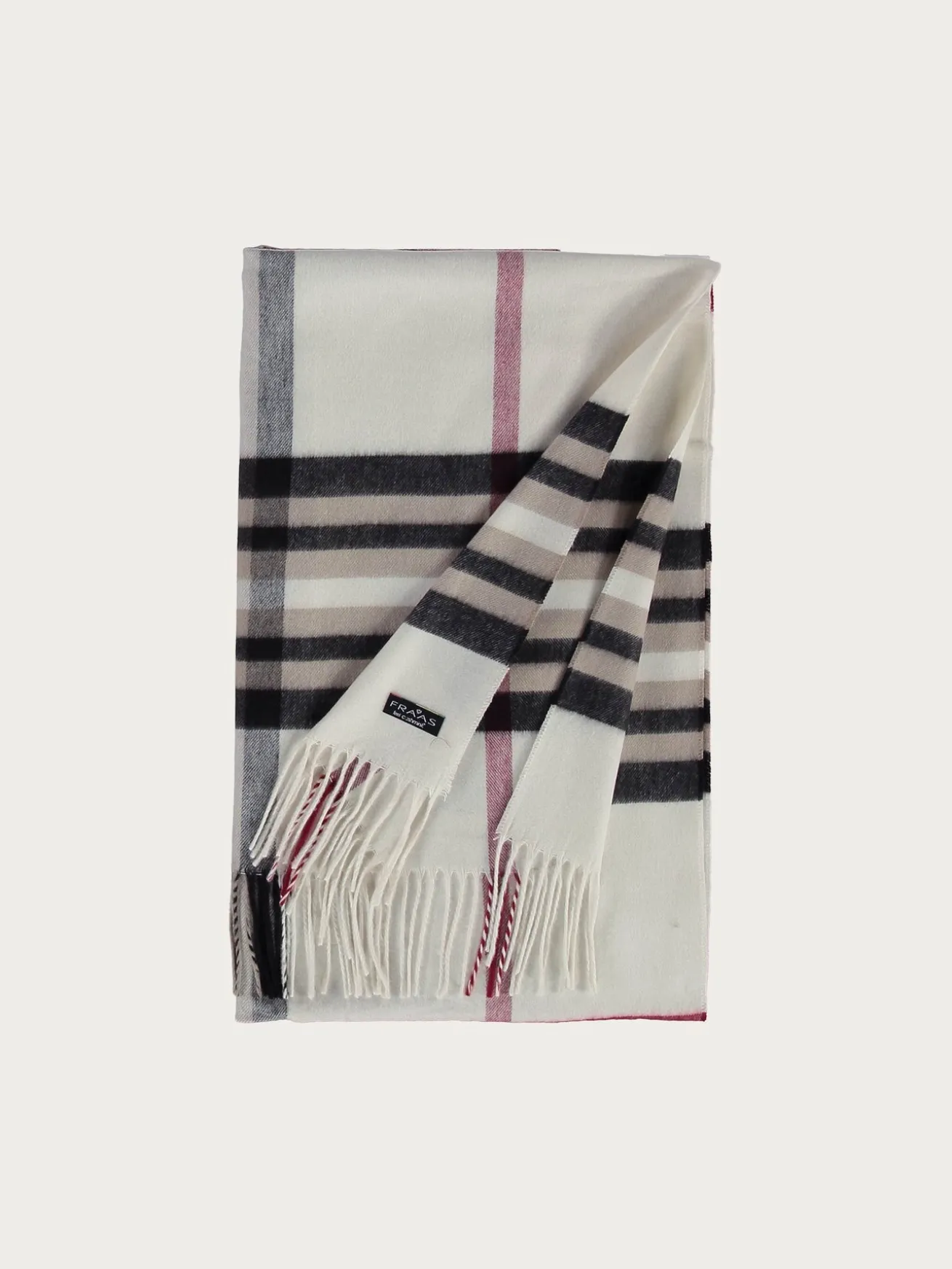 Breiter Cashmink-Schal mit FRAAS Plaid Karo - Made in Germany