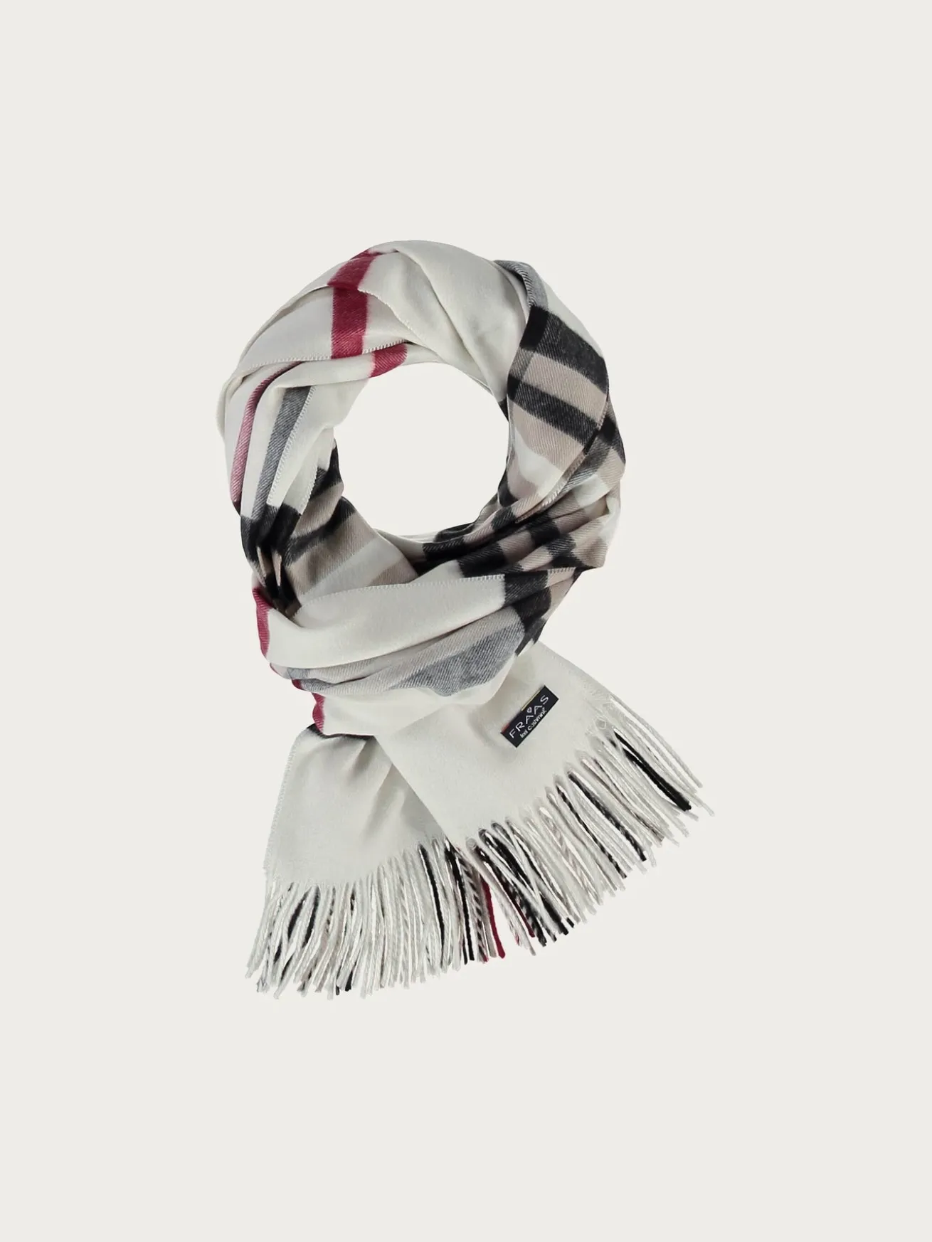 Breiter Cashmink-Schal mit FRAAS Plaid Karo - Made in Germany