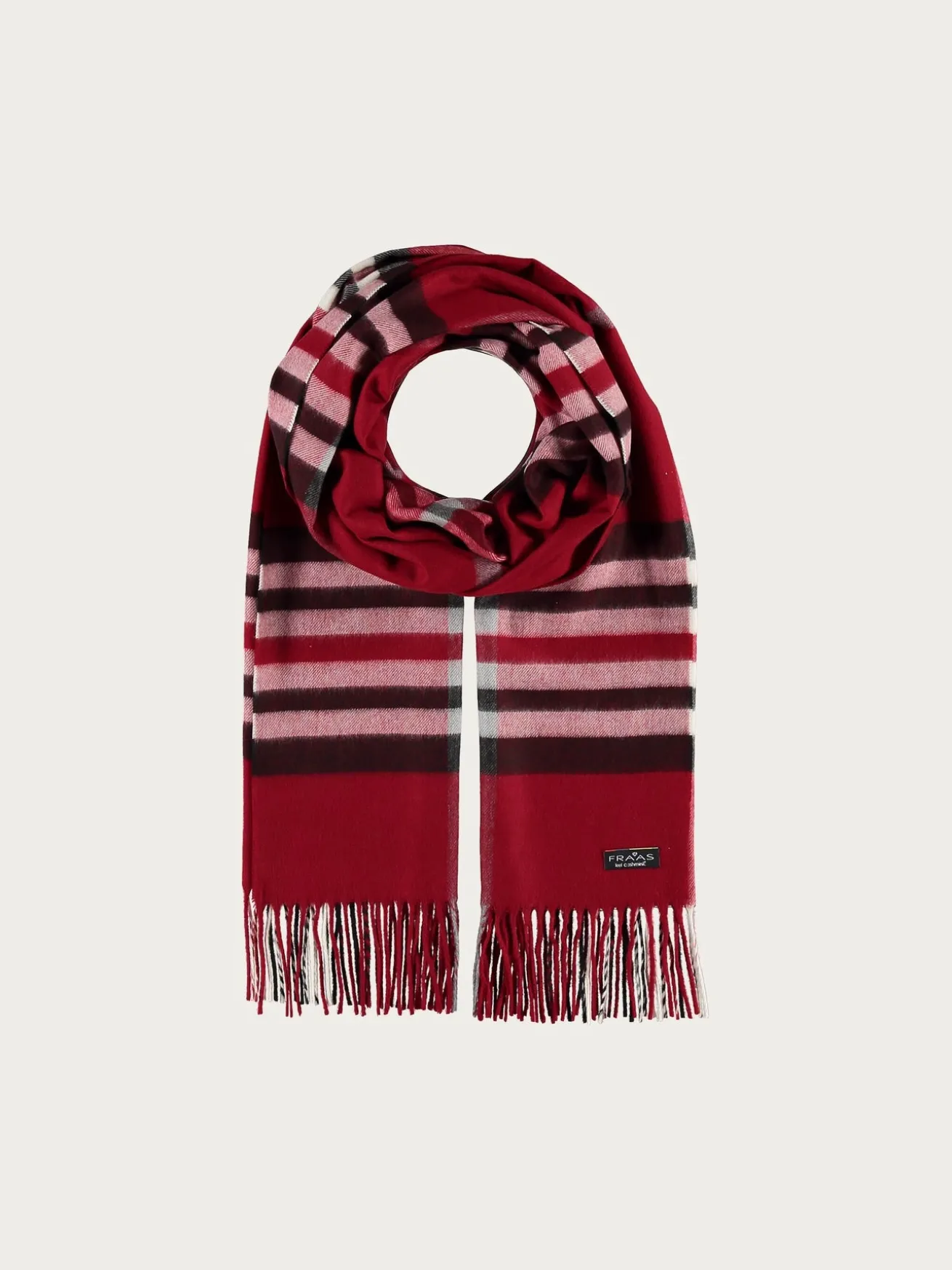 Breiter Cashmink-Schal mit FRAAS Plaid Karo - Made in Germany