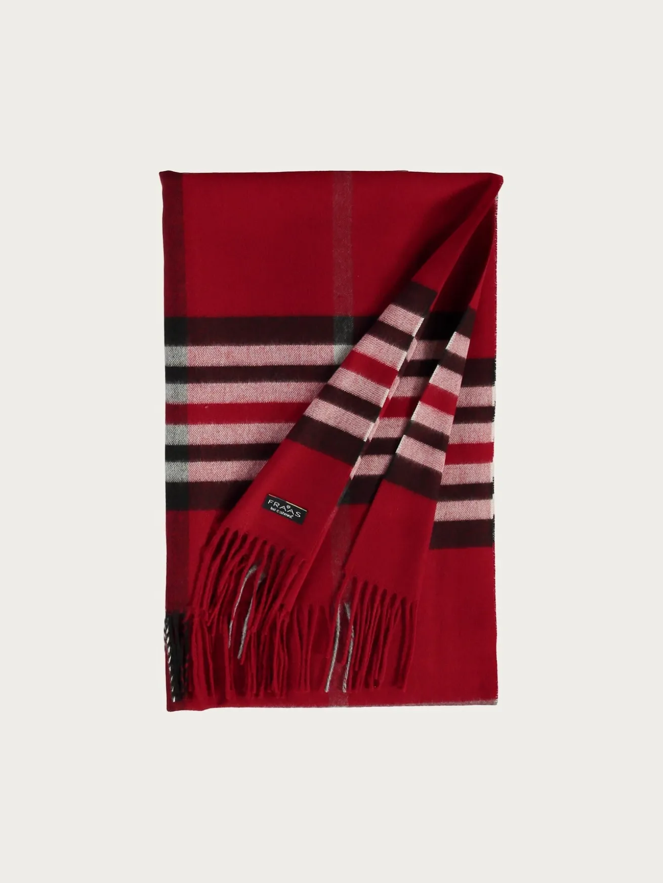 Breiter Cashmink-Schal mit FRAAS Plaid Karo - Made in Germany