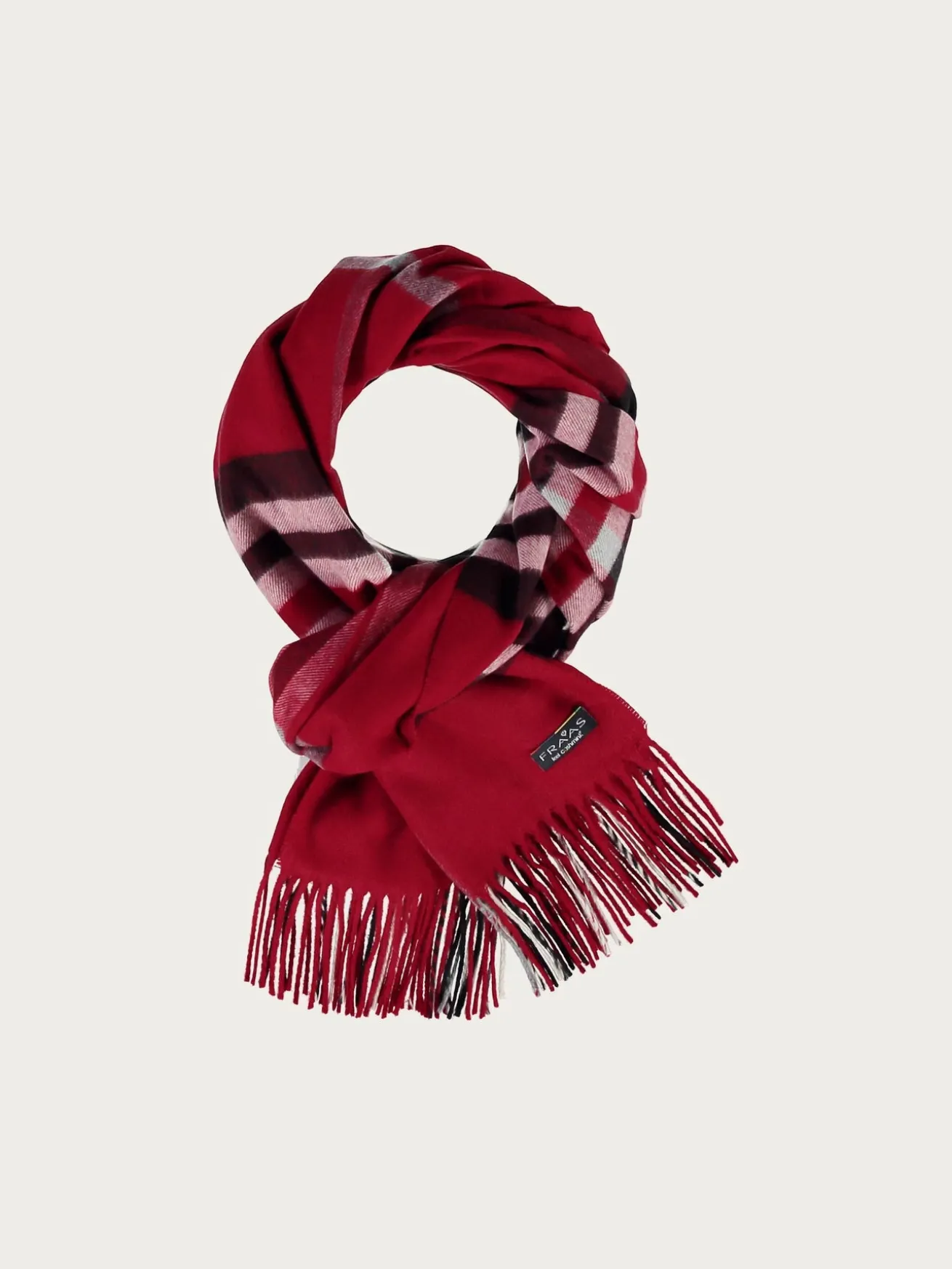 Breiter Cashmink-Schal mit FRAAS Plaid Karo - Made in Germany