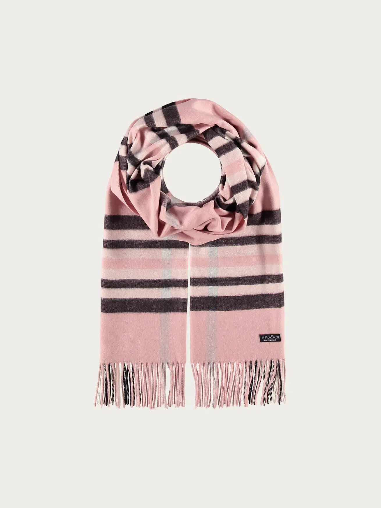 Breiter Cashmink-Schal mit FRAAS Plaid Karo - Made in Germany