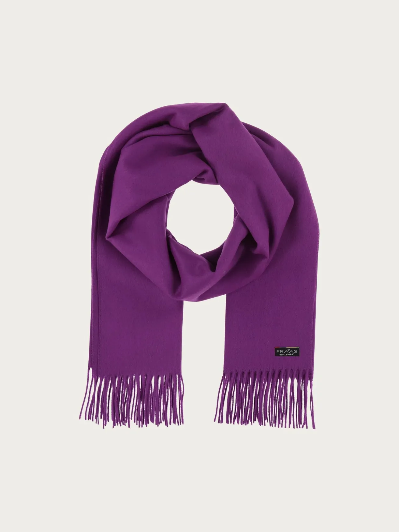 Breiter einfarbiger Cashmink Schal - Made in Germany