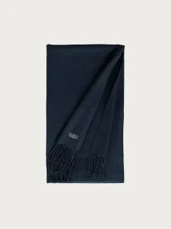 Breiter einfarbiger Cashmink Schal - Made in Germany