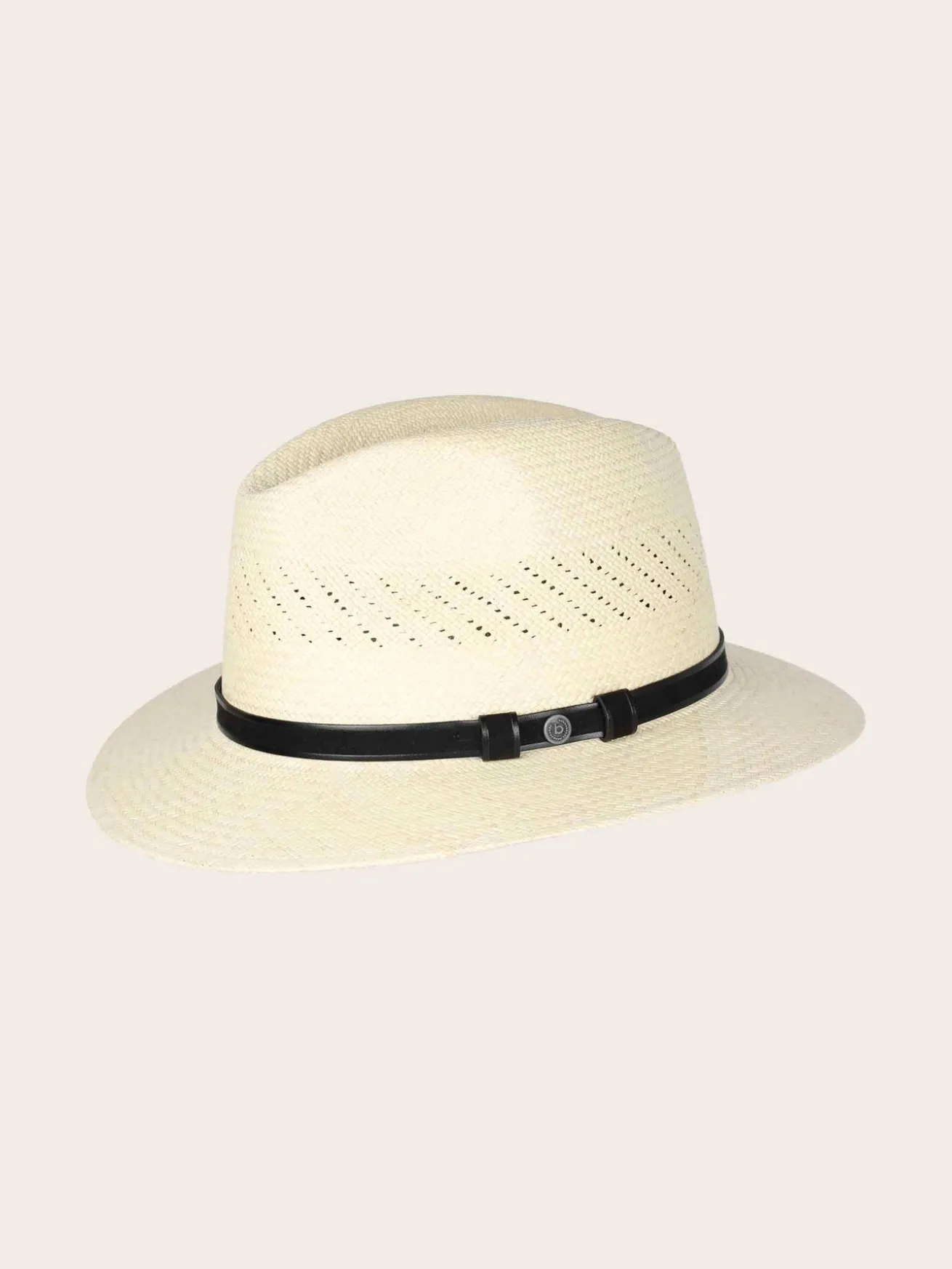 bugatti Panamahut mit Leder-Hutband