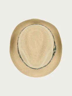 bugatti Trilby mit sommerlichem Blüten-Print am Hutband