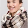 Cashmink-Loop mit FRAAS Plaid Karo - Made in Germany