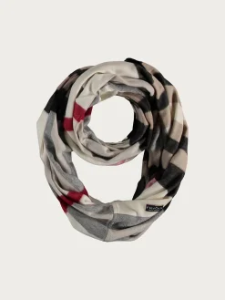Cashmink-Loop mit FRAAS Plaid Karo - Made in Germany