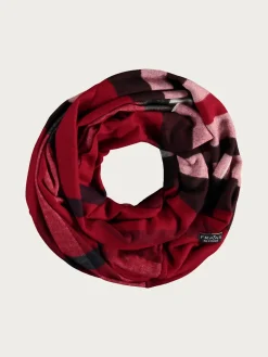 Cashmink-Loop mit FRAAS Plaid Karo - Made in Germany
