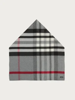 Cashmink-Loop mit FRAAS Plaid Karo - Made in Germany