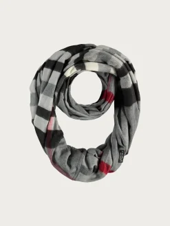 Cashmink-Loop mit FRAAS Plaid Karo - Made in Germany