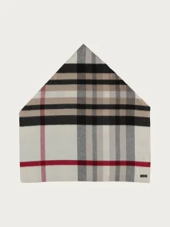 Cashmink-Loop mit FRAAS Plaid Karo - Made in Germany
