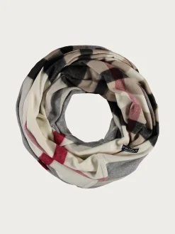 Cashmink-Loop mit FRAAS Plaid Karo - Made in Germany