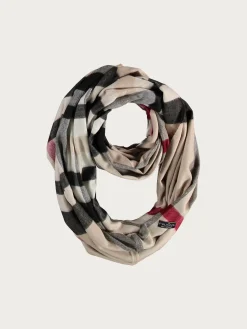 Cashmink-Loop mit FRAAS Plaid Karo - Made in Germany