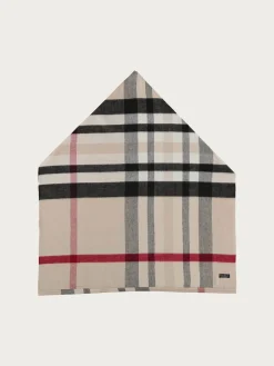 Cashmink-Loop mit FRAAS Plaid Karo - Made in Germany