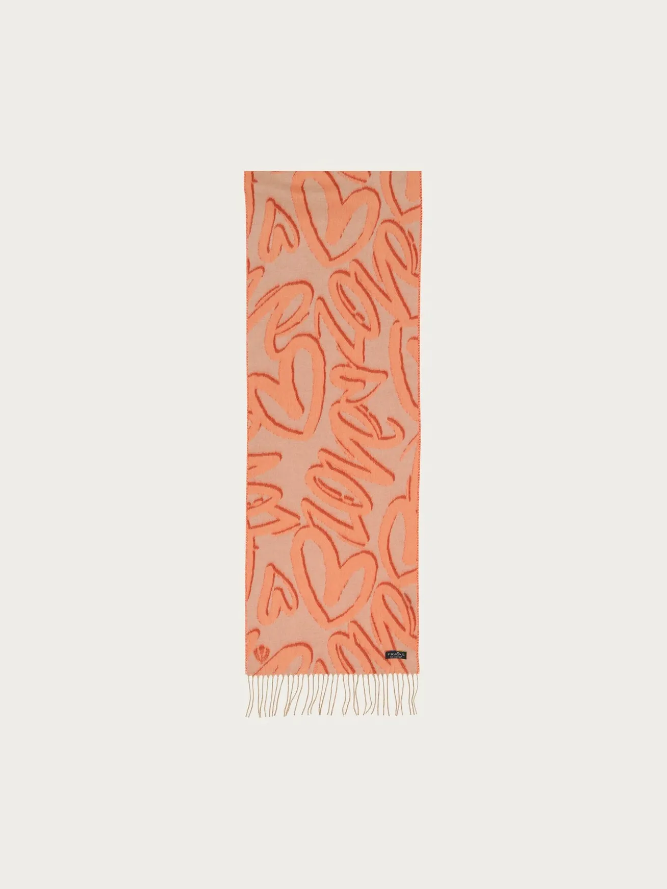 Cashmink-Schal LOVE mit Herz-Design