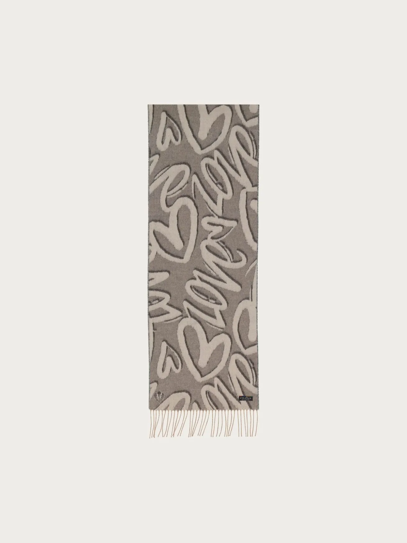 Cashmink-Schal LOVE mit Herz-Design