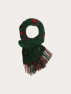 Cashmink-Schal MERRY CHRISTMAS mit weihnachtlichem Karo-Design - Made in Germany