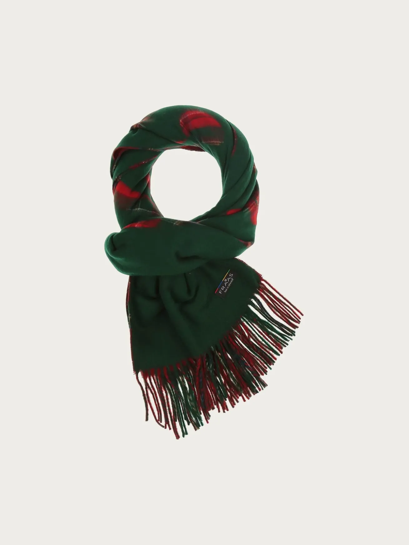 Cashmink-Schal MERRY CHRISTMAS mit weihnachtlichem Karo-Design - Made in Germany