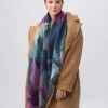 Cashmink-Schal mit abstraktem floralem Design