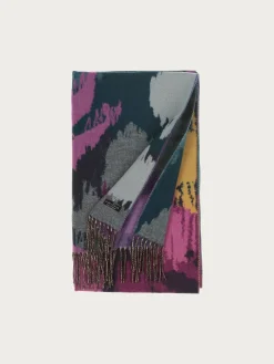 Cashmink-Schal mit abstraktem floralem Design