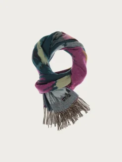 Cashmink-Schal mit abstraktem floralem Design