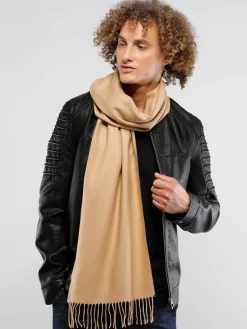 Cashmink-Schal mit Fransen - Made in Germany