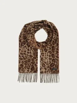 Cashmink-Schal mit Leo-Design