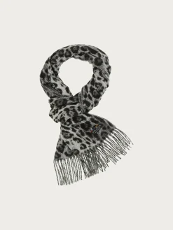 Cashmink-Schal mit Leo-Design