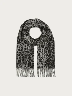 Cashmink-Schal mit Leo-Design