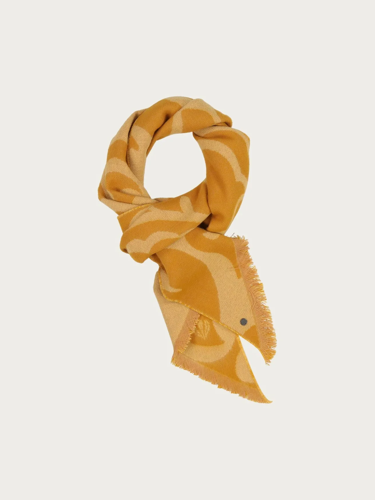 Cashmink-Schal mit Ranken-Design und Bias Cut