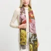 Cashmink-Schal mit romantischem Blumen-Design