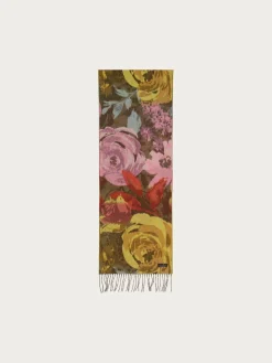 Cashmink-Schal mit romantischem Blumen-Design