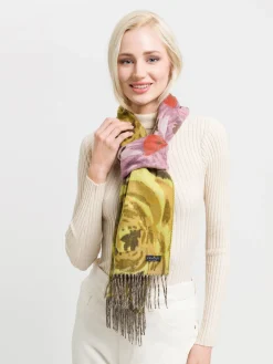 Cashmink-Schal mit romantischem Blumen-Design