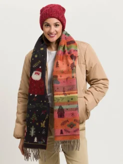 Cashmink-Schal mit Weihnachts-Design - Made in Germany