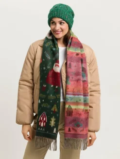 Cashmink-Schal mit Weihnachts-Design - Made in Germany